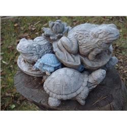 Lot Of Turtle And Frog Ornaments