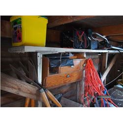 Contents Of Garden Shed, Black And Decker Hedge Trimmer, Hand Tools, Dolly, Lawn Mower, Battery Jump