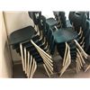 Image 2 : LOT OF 10 GREEN STACKING CHAIRS