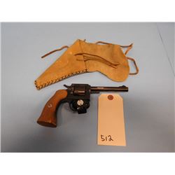 PROHIB:  Herbert Schmidt; .22 lr; revolver; 8 shot; 101 mm Barrel; w/ leather holster; Ser # 90820