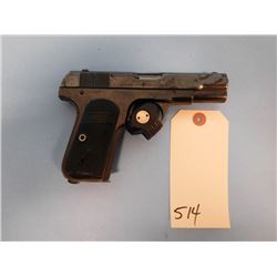 PROHIB:  Colt; 1903, Hammerless; .32 Rimless; Semi Auto; Ser # 321977