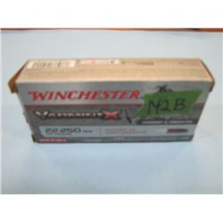 BOX 20 RNDS 22-250 AMMO