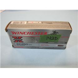 BOX 20 RNDS 22-250 AMMO