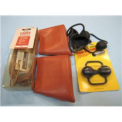 LOT SCOPE COVERS;RECOIL PADS & LEATHER CARRY STRAPS