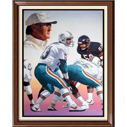 LARGE Shula & Dan Marino ORIGINA PAINTING on Canvas Realism Figures & Portraits, Realism
