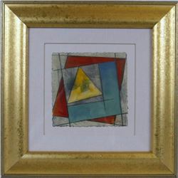 Colorful Abstract Framed Original Painting Sale
