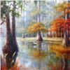 Image 3 : Fantastic Marsh Painting Original 40x30 Signed Canvas Colorful Impressionism