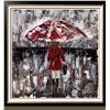 Image 4 : Pop Red Umbrella Impressionism Colorful Abstract Figurative Painting on Canvas Janier