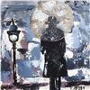 Image 3 : Evening in Paris Textured Original Acrylic Palette Knife Painting on Cavnas