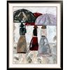 Image 5 : Umbrella Girl's Night Palette Textured Rich Colors Modern Original Art Janier