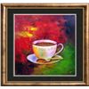 Image 4 : Modern Bold Abstract Coffee Brew Hand Signed Painting on Canvas
