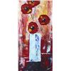 Image 2 : Fantastic Colorful Thick Texture Bold Floral Original Painting Canvas Janier