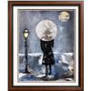 Image 4 : Paris Evening Rain Umbrella Original Painting Acrylic Palette Knife Janier
