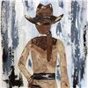 Image 3 : Cowgirl Textured Original Painting Acrylic Palette Knife Janier