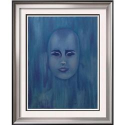 Modern Abstract Face Contemporary Original Acrylic Painting on Canvas