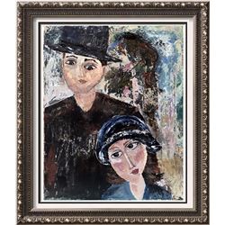 Modigliani style figurative abstract Art Dealers