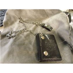 LEATHER WALLET WITH CHAIN