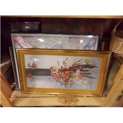 SHELF LOT OF PICTURES