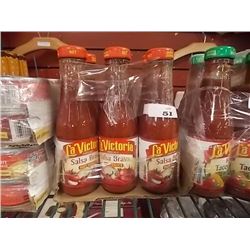 HOT SAUCE -  "LA VICTORIA" - 6X8 OZ SALSA BRAVA - SPICEY