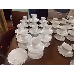 CATERING - TEA CUPS AND SAUCERS - 54PC