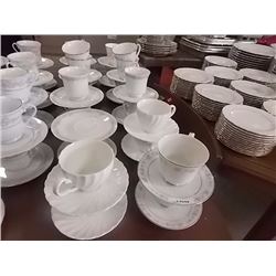 CATERING - TEA CUPS AND SAUCERS - 45PC