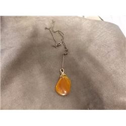 SILVER NECKLACE - STAMPS 825 - WITH SEMI PRECIOUS STONES