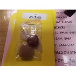 ASSORTED HEART PENDANTS - JASPER GEMSTONE - 3 TTL