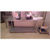 Image 1 : APPROX 5 FOOT LONG STAINLESS STEEL TALBLE WITH LOWER SHELF