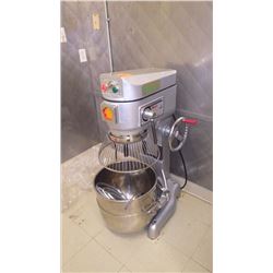 MUSHTAQA'S FOOD MACHINERY COMMERCIAL STAND MIXER WITH ATTTACHMENTS AS PURCHASED
