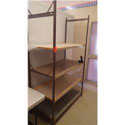 APPROX 4 FOOT WIDE BY 6 FOOT TALL SHELVING UNIT