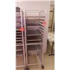 Image 1 : SHEET PAN SHELF WITH WHEELS AND SEVEN SHEET PANS