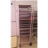 Image 1 : SHEET PAN SHELF WITH WHEELS AND TEN SHEET PANS