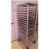 Image 2 : SHEET PAN SHELF WITH WHEELS AND TEN SHEET PANS