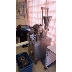 MUSHTAQ'S FOOD MACHINERY AUTOMATIC FILLING MACHINE (SAMOSA MACHINE) WITH EXTRA ATTACHMENTS AS SHOWN
