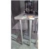 Image 3 : STAINLESS STEEL  SIDE TABLE 18" WITH LOWER SHELF