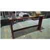 Image 1 : HARDWOOD CURVED HIGH TOP TABLE