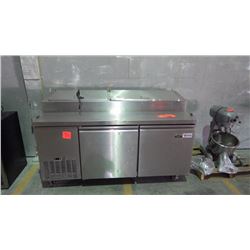 NELLA OMCAN REFRIDGERATION 70" WITH DOUBLE DOOR STAINLESS STEEL SELF CONTAINED 9 COMPARTMENT DELI PR