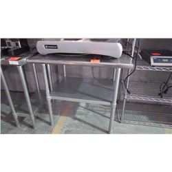 36 STAINLESS STEEL HEAVY DUTY TABLE WITH SHELF