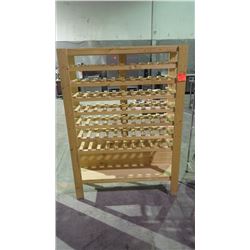 8 SHELF WOODEN WINE RACK