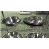 Image 1 : 7 MEDIUM SIZE STAINLESS STEEL MIXING BOWLS