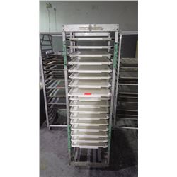 BAKERS RACK WITH 17 TRAYS