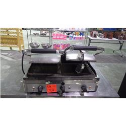 STAINLESS STEEL PANINI MAKER ABA DUAL COMMERCIAL MODEL OSP24IS