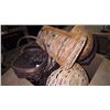 Image 2 : BOX OF WICKER TRAYS AND BASKETS