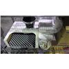 Image 10 : 8 VARIOUS MISC. SUPPLIES TAPE/LIGHT BULBS/CALCULATOR/PLACE MATS/NAPKINS/STIR STICKS/MENU BOARDS/SALT