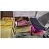 Image 13 : 8 VARIOUS MISC. SUPPLIES TAPE/LIGHT BULBS/CALCULATOR/PLACE MATS/NAPKINS/STIR STICKS/MENU BOARDS/SALT