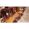Image 2 : 3 WOOD CHAIRS AND PILLOWS