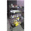 Image 1 : 5 SHELF STAINLESS STEEL SHELVING UNIT ON WHEELS