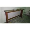 Image 1 : CURVED WOOD HIGH TOP TABLE