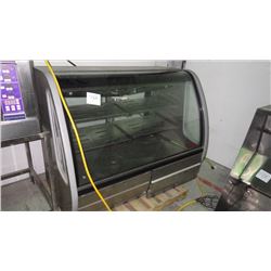 56" REFRIDGERATED STAINLESS STEEL DELI DISPLAY COOLER