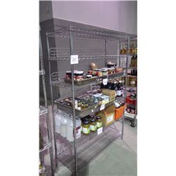 6 SHELF STAINLESS STEEL SHELVING UNIT